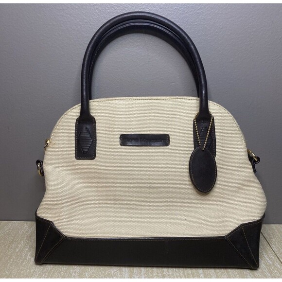 Stone Mountain Handbags - Stone Mountain Crossbody Leather and Canvas Handbag Purse Handles and Strap